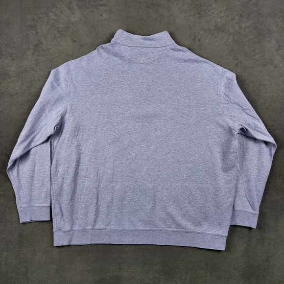 Polo Ralph Lauren Quarter Zip Pullover Sweater Mens 3XLT Periwinkle Cotton Blend - Picture 2 of 10